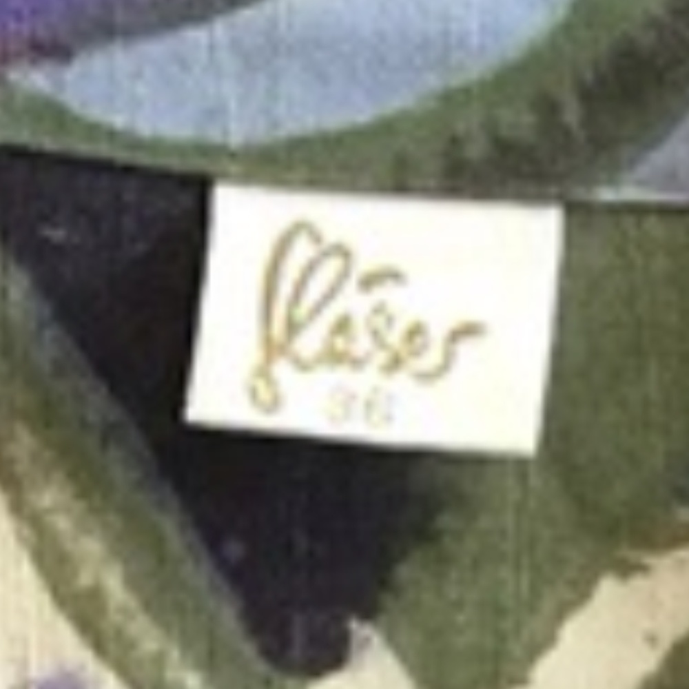 Vintage Abstract Print Pattern Short Sleeve Blouse - image 4